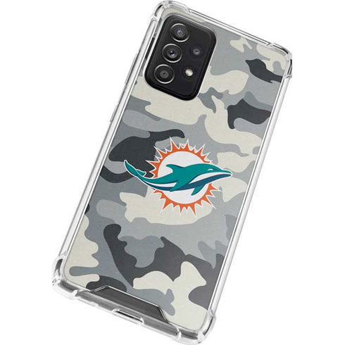 NFL Miami Dolphins Camo Galaxy A52 5G Clear Case